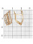 Серьги бижутерия, покрытие - золочение, отделка - алмазная грань, без вставок