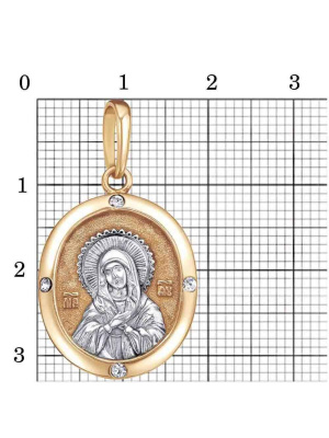 Подвеска бижутерия, покрытие - золочение, выборочное родирование, вставка - стекло ювелирное preciosa