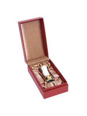 Стопка серебро 925 пробы, покрытие - оксидирование, выборочное золочение, без вставок