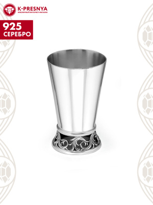 Стопка серебро 925 пробы, покрытие - оксидирование, без вставок