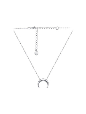 Колье серебро 925 пробы, покрытие - родирование, без вставок