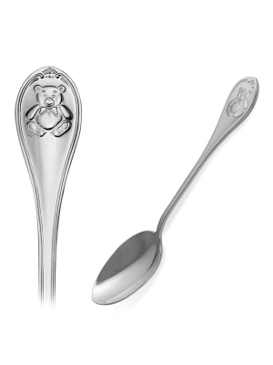 Ложка чайная "медвежонок" серебро 925 пробы, без покрытия, без вставок