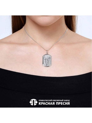 Подвеска серебро 925 пробы, покрытие - оксидирование, без вставок