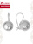 Серьги бижутерия, покрытие - серебрение, без вставок