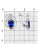 Серьги бижутерия, покрытие - платинирование, вставка - фианит (недрагоценный камень)