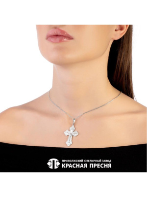 Подвеска серебро 925 пробы, покрытие - родирование, без вставок