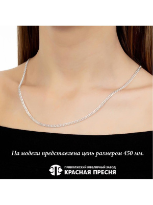 Цепь серебро 925 пробы, без покрытия, отделка - алмазная грань, без вставок