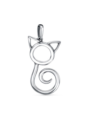 Подвеска бижутерия, покрытие - серебрение с оксидированием, без вставок