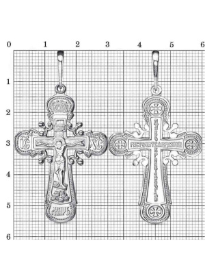 Подвеска серебро 925 пробы, покрытие - родирование, без вставок