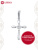 Подвеска серебро 925 пробы, покрытие - родирование, вставка - фианит (недрагоценный камень)