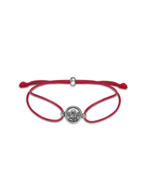 Браслет "матрона московская" серебро 925 пробы, покрытие - оксидирование, без вставок