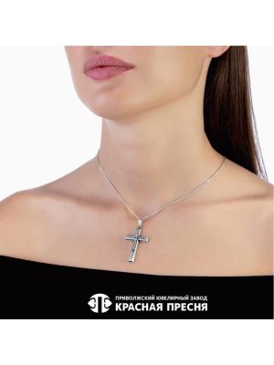 Подвеска серебро 925 пробы, покрытие - оксидирование, без вставок