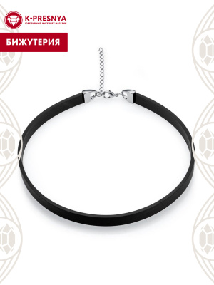 Чокер бижутерия, покрытие - платинирование, без вставок