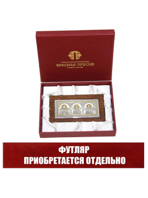 Икона серебро 925 пробы, покрытие - оксидирование, выборочное золочение, без вставок