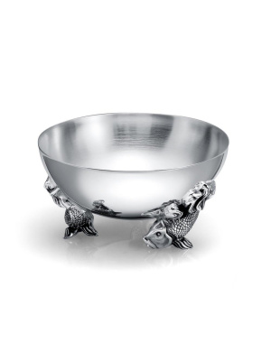 Икорница серебро 925 пробы, покрытие - оксидирование, без вставок