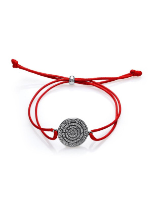 Браслет серебро 925 пробы, покрытие - оксидирование, без вставок