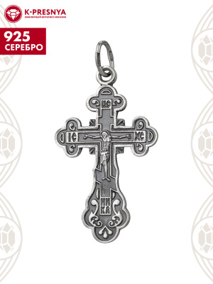 Подвеска серебро 925 пробы, покрытие - оксидирование, без вставок