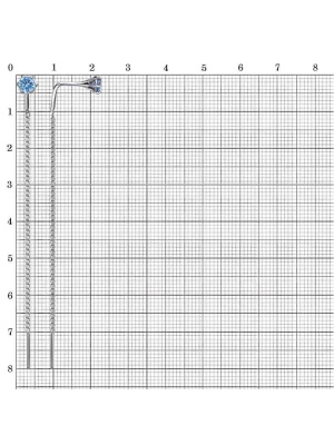 Серьги серебро 925 пробы, покрытие - родирование, вставка - фианит (недрагоценный камень)