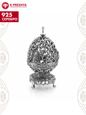 Сувенир серебро 925 пробы, покрытие - оксидирование, без вставок