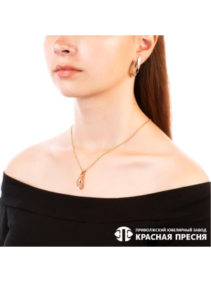 Подвеска серебро 925 пробы, покрытие - золочение, без вставок