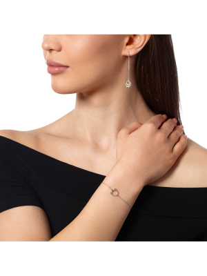 Серьги бижутерия, покрытие - платинирование, без вставок