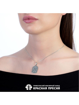 Подвеска серебро 925 пробы, покрытие - оксидирование, без вставок