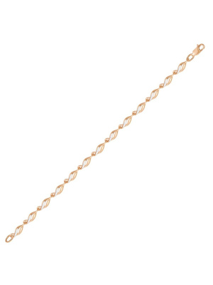 Браслет серебро 925 пробы, покрытие - золочение, отделка - алмазная грань, без вставок