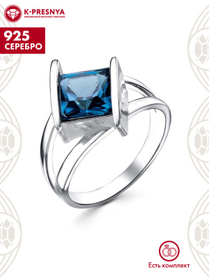 Кольцо серебро 925 пробы, без покрытия, вставка - ситалл собственной огранки