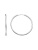 Серьги серебро 925 пробы, покрытие - родирование, без вставок Серьги серебро 925 пробы, покрытие - родирование, без вставок