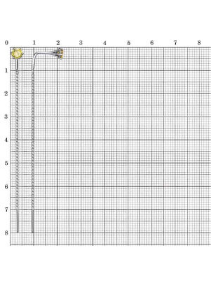 Серьги серебро 925 пробы, покрытие - родирование, вставка - фианит (недрагоценный камень)