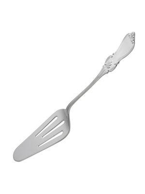 Лопатка десертная "вензель" серебро 925 пробы, без покрытия, без вставок