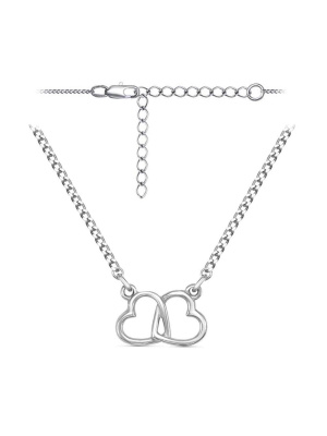 Колье бижутерия, покрытие - серебрение, без вставок